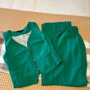 Tulia Green Women's Pants & Jumpsuit Set